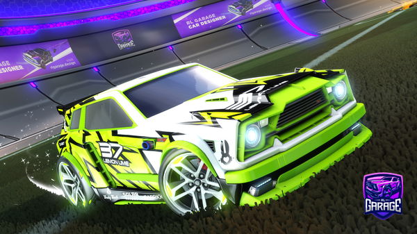 A Rocket League car design from -Goose-