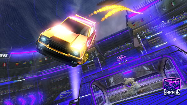 A Rocket League car design from Qzddxfi