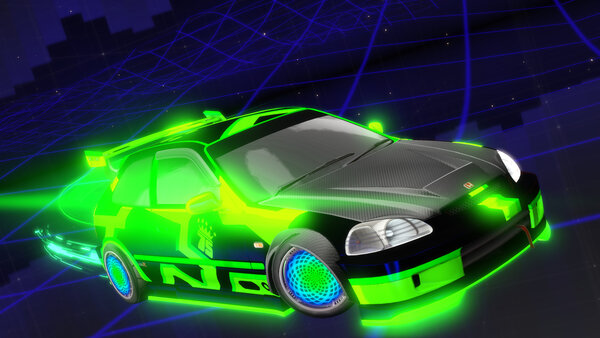 A Rocket League car design from Ghostsword11