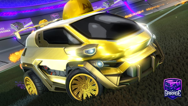 A Rocket League car design from Oajosokb