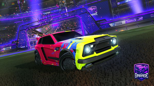 A Rocket League car design from vibrantrl