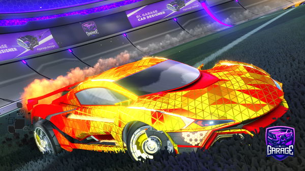 A Rocket League car design from _Jagged_