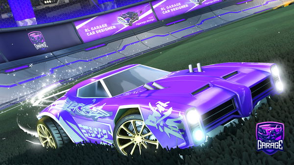 A Rocket League car design from Tcgrayan