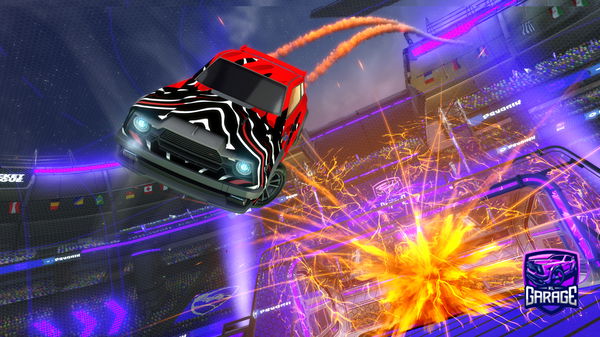 A Rocket League car design from oThornsMC