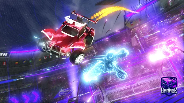 A Rocket League car design from Toxicloughran232