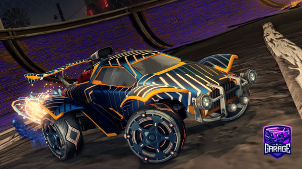 A Rocket League car design from -Mouni-