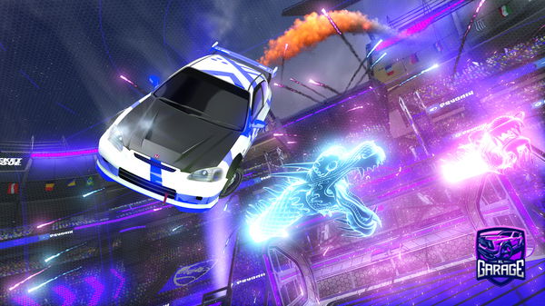 A Rocket League car design from Mokermaknoes