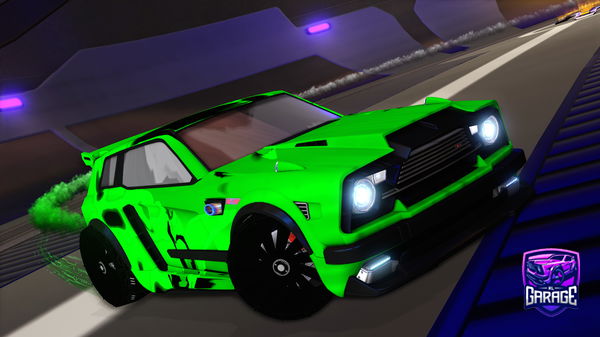 A Rocket League car design from Dxrkrl1