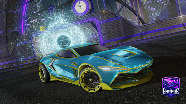 A Rocket League car design from carbonario