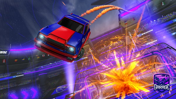 A Rocket League car design from SaltyMachmud