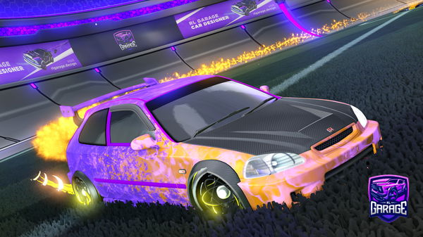 A Rocket League car design from phywithay