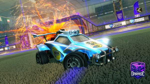 A Rocket League car design from leomow18