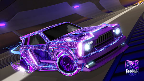 A Rocket League car design from Sp3nc3r9456