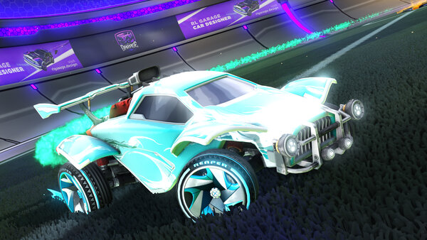 A Rocket League car design from Cosplash