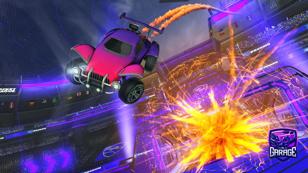 A Rocket League car design from Pyroblocks