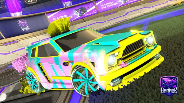 A Rocket League car design from stova