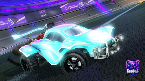 A Rocket League car design from AQ_Flat