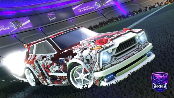 A Rocket League car design from dinoking4048