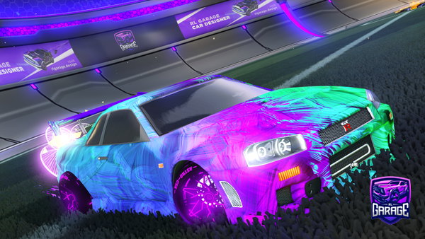 A Rocket League car design from Haze_LX