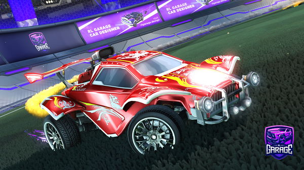 A Rocket League car design from Gl1cth257