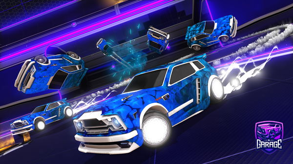 A Rocket League car design from Grilled