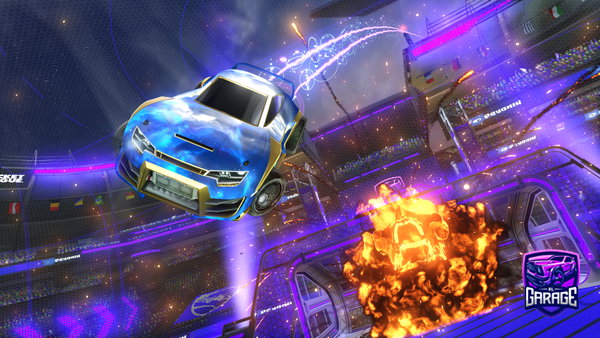 A Rocket League car design from Crocodile750