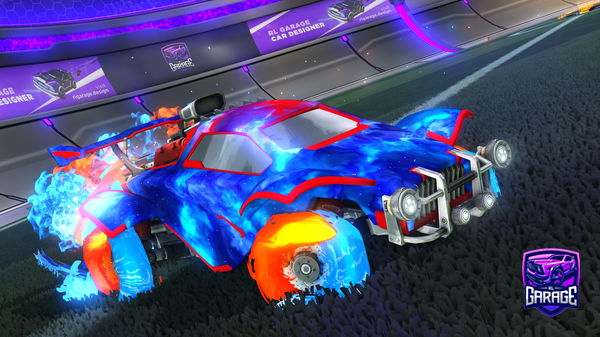 A Rocket League car design from RLgoals17