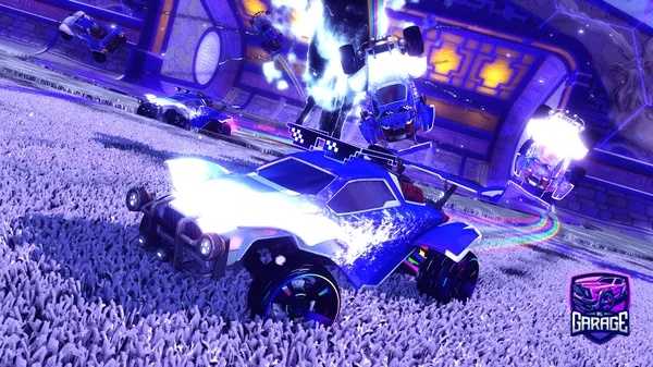 A Rocket League car design from RA1NBQWS