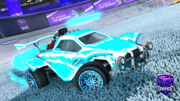 A Rocket League car design from LLyusic