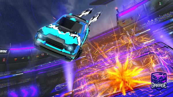 A Rocket League car design from Gualah