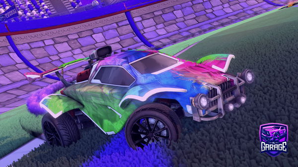 A Rocket League car design from MessiIsBlack