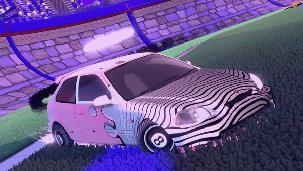 A Rocket League car design from Minuano