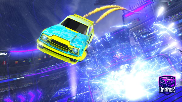 A Rocket League car design from ScuffedMuffin