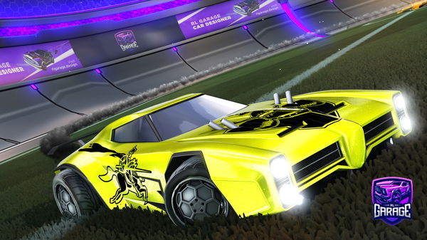 A Rocket League car design from FoundNoGoodName