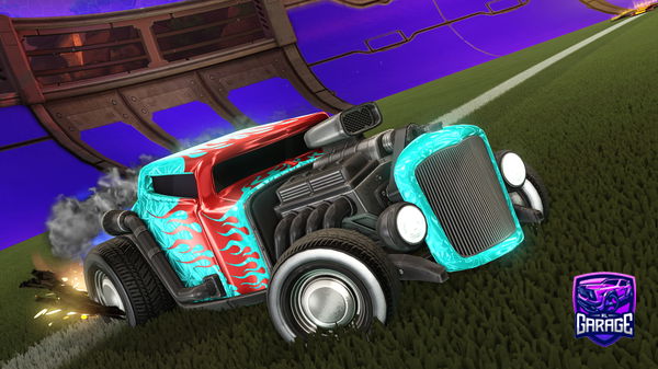 A Rocket League car design from Hybrid8