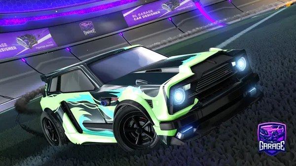 A Rocket League car design from mibble