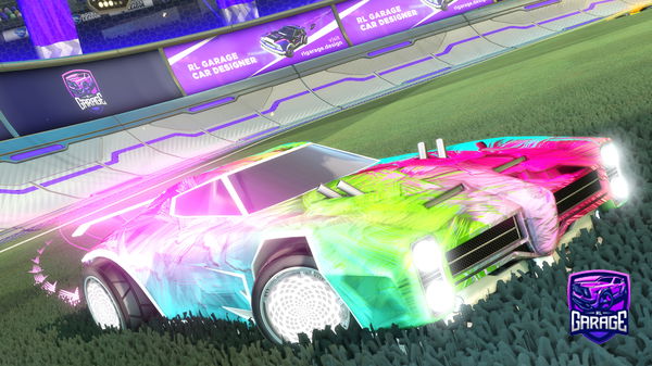 A Rocket League car design from VERTEX-210