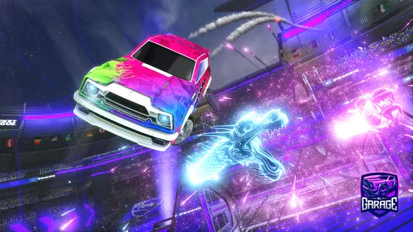 A Rocket League car design from DustyChannel827