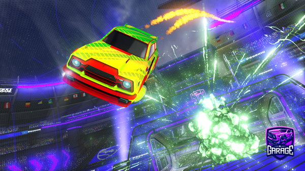 A Rocket League car design from nighdestroyer