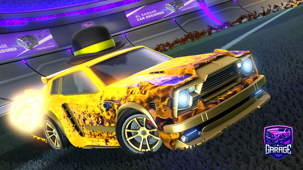 A Rocket League car design from Lithic_Sparkz_