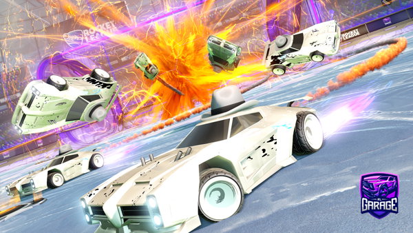 A Rocket League car design from Goldengalaxy09