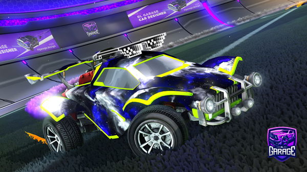 A Rocket League car design from GalaxyVerse