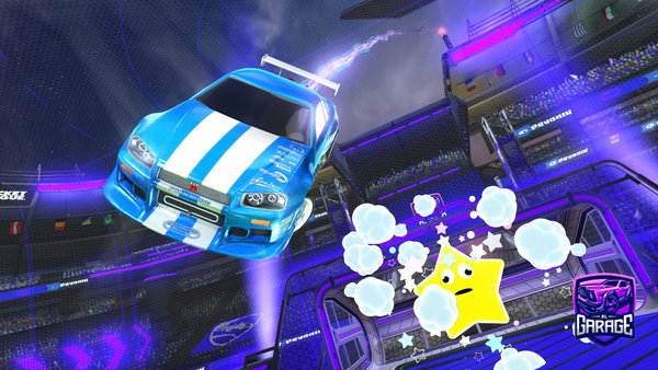 A Rocket League car design from xXSantiXx2009