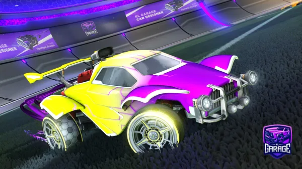 A Rocket League car design from besede