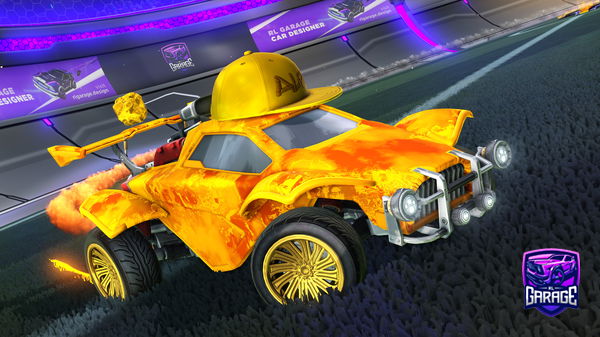 A Rocket League car design from wanted_disc289