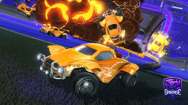 A Rocket League car design from LwGwNw