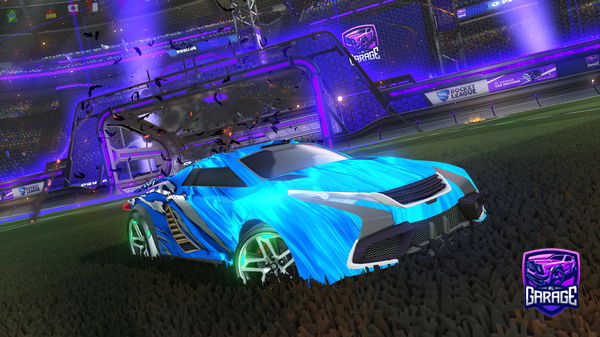 A Rocket League car design from FmxSlider360