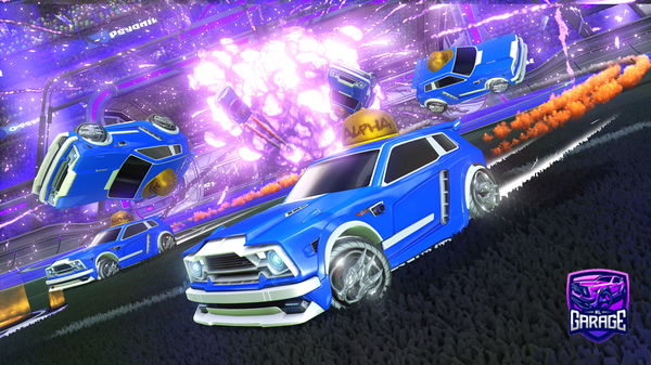 A Rocket League car design from Halo1014
