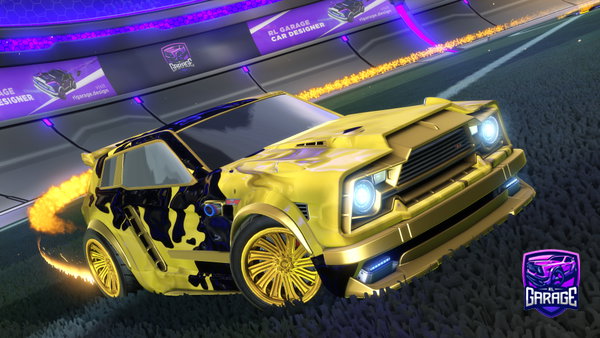 A Rocket League car design from MiiluDenSeje