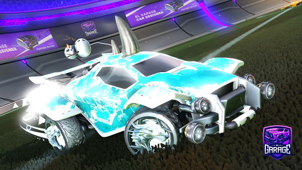 A Rocket League car design from Cybermoon